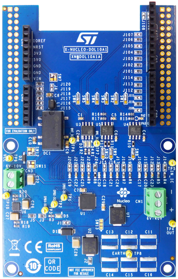 Technische Zeichnung - STMicroelectronics X-NUCLEO-DOL10A1 Erweiterungsboard