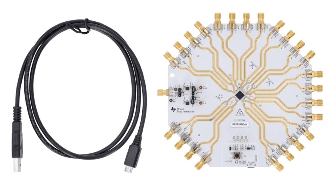 Technische Zeichnung - Texas Instruments LMX1205EVM Evaluierungsmodul (EVM)