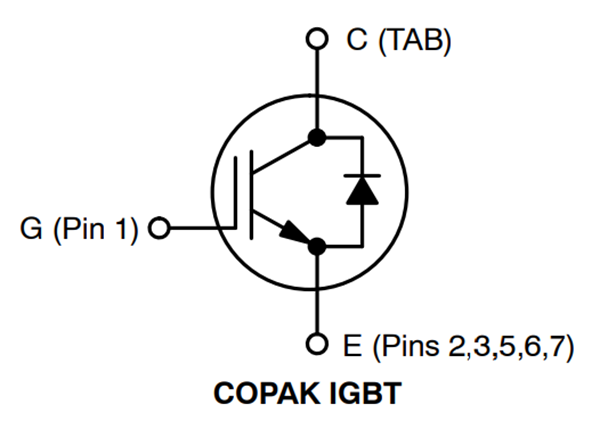 Schaltplan - onsemi AFGBG70T65SQDC N-Kanal-Field-Stop-IV-IGBT