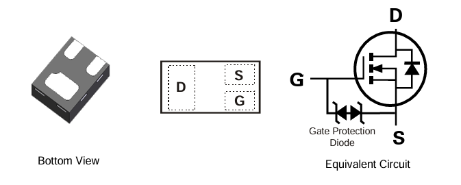 Applikations-Schaltungsdiagramm - Diodes Incorporated DMN2992UFA 20-V-N-Kanal-Anreicherungsmodus-MOSFET