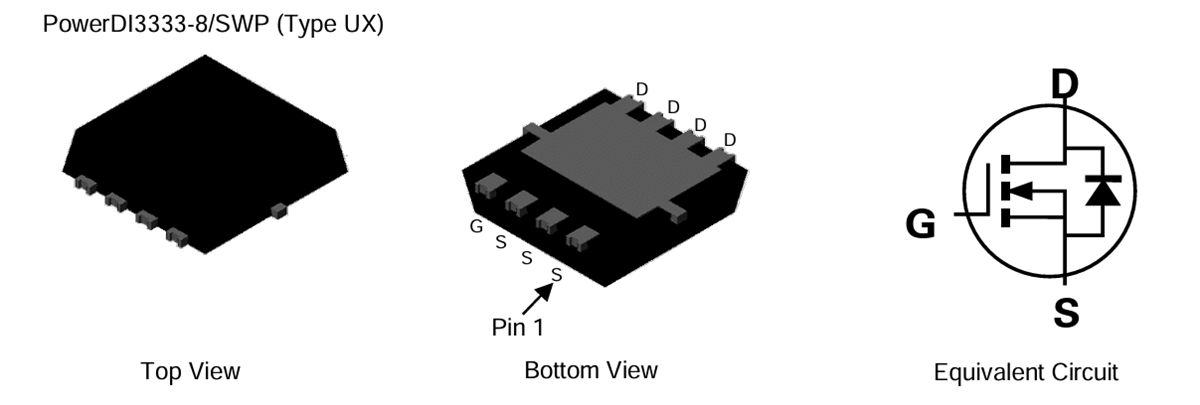 Applikations-Schaltungsdiagramm - Diodes Incorporated DMT31M8LFVWQ 30 V n-Kanal-MOSFETs im Anreicherungsmodus