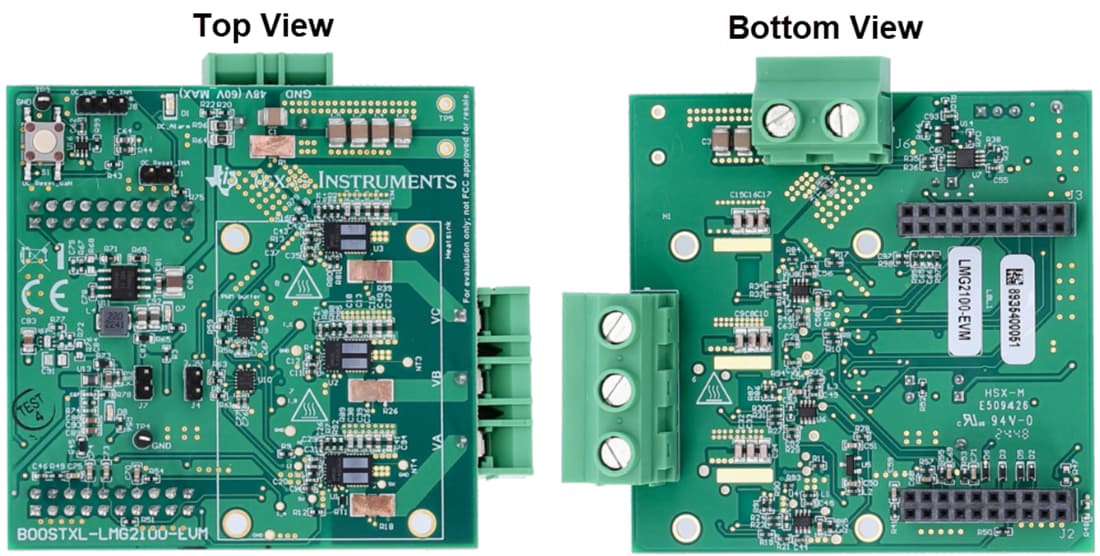 Technische Zeichnung - Texas Instruments BOOSTXL-LMG2100-MD Leistungsstufen-Evaluierungsmodul