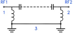 Application Circuit Diagram - Mini-Circuits HFHK LTCC High Pass Filters