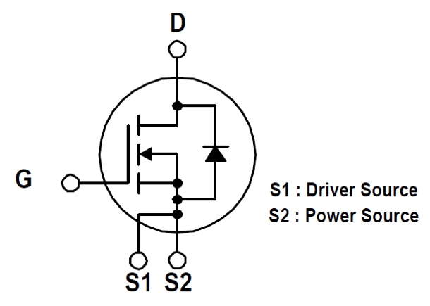 Applikations-Schaltungsdiagramm - onsemi NTBL032N065M3S Siliziumkarbid(SiC)-MOSFETs