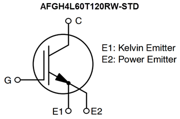 Schaltplan - onsemi AFGH4L60T120RWx-STD N-Kanal Field-Stop-VII-IGBTs