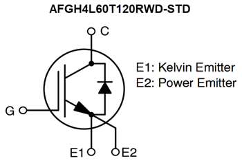 Schaltplan - onsemi AFGH4L60T120RWx-STD N-Kanal Field-Stop-VII-IGBTs
