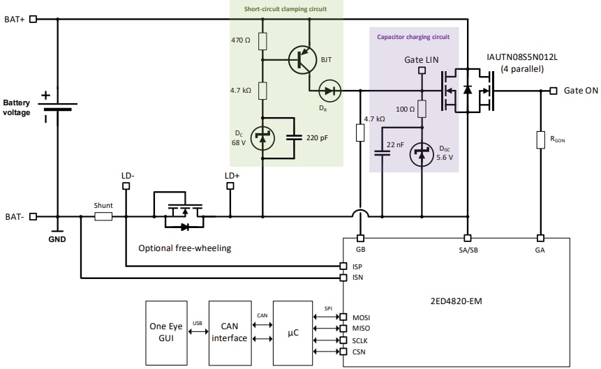 Schaltplan - Infineon Technologies DG_48V_SWITCH_KIT Evaluierungsboard
