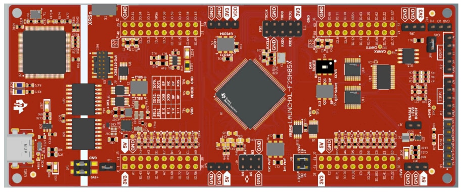 Infografik - Texas Instruments F29H85X Evaluierungsboard und Kit