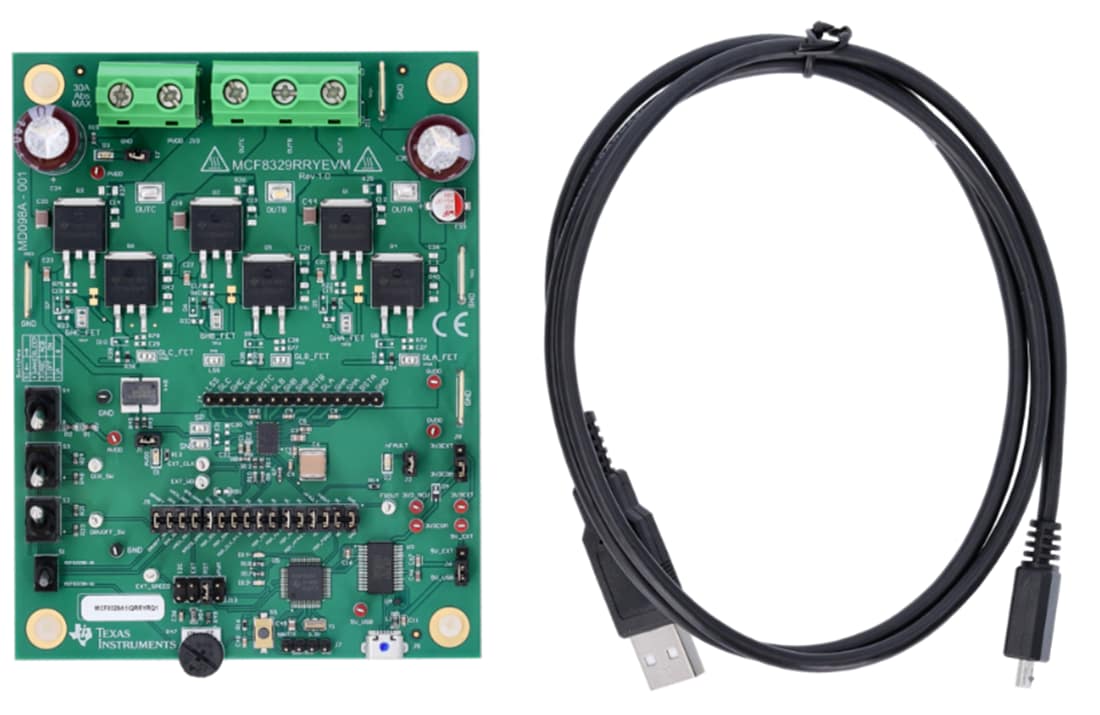 Technische Zeichnung - Texas Instruments Treiber-Evaluierungsmodul (EVM) MCF8329RRYEVM
