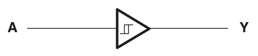 Applikations-Schaltungsdiagramm - Texas Instruments SN74AUP1T17 Einzel-Schmitt-Trigger-Buffer-Gate