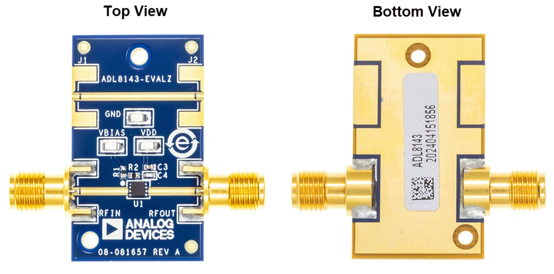 Technische Zeichnung - Analog Devices Inc. ADL8143-EVALZ Evaluierungsboard für ADL8143