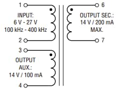 Schaltplan - Bourns HVMA03F40C-ST10S Sperrwandler