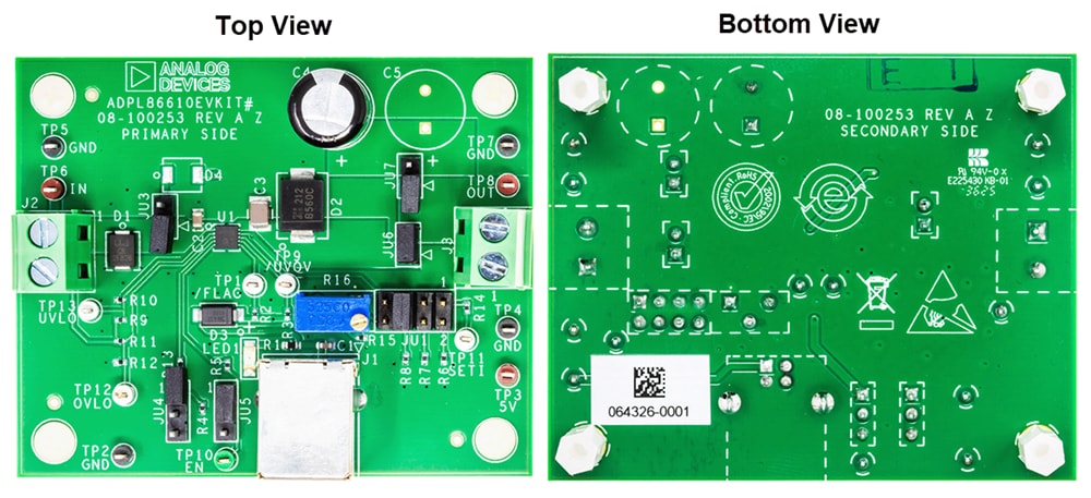 Technische Zeichnung - Analog Devices / Maxim Integrated ADPL8661xEVKIT Evaluierungskit