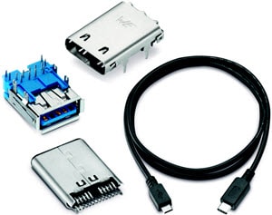 Wurth Electronics USB 3.1 SuperSpeed+ Steckverbinder und Kabel